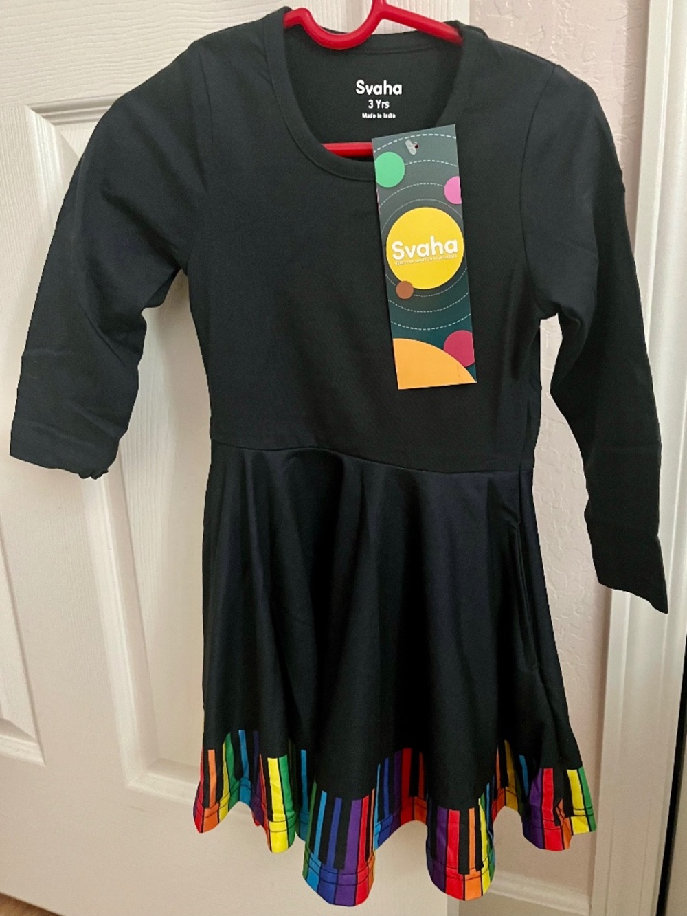 Kids Svaha Chromstic Scales Twirl Dress (3T)
